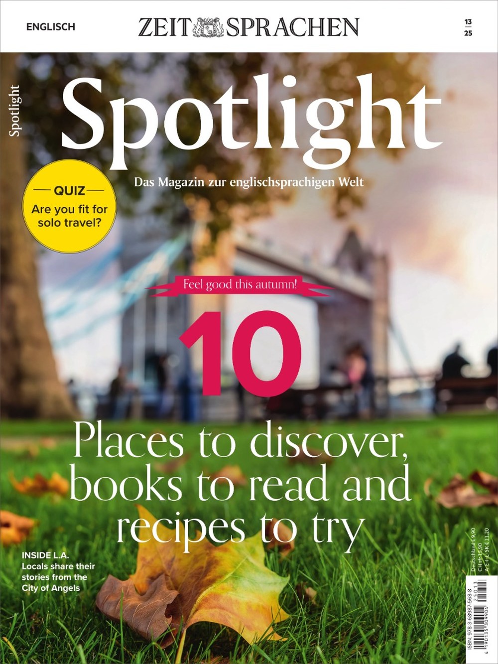 Spotlight Magazin Deutschland 2025-13 Herbstreiseziele Buchempfehlungen Rezeptideen
