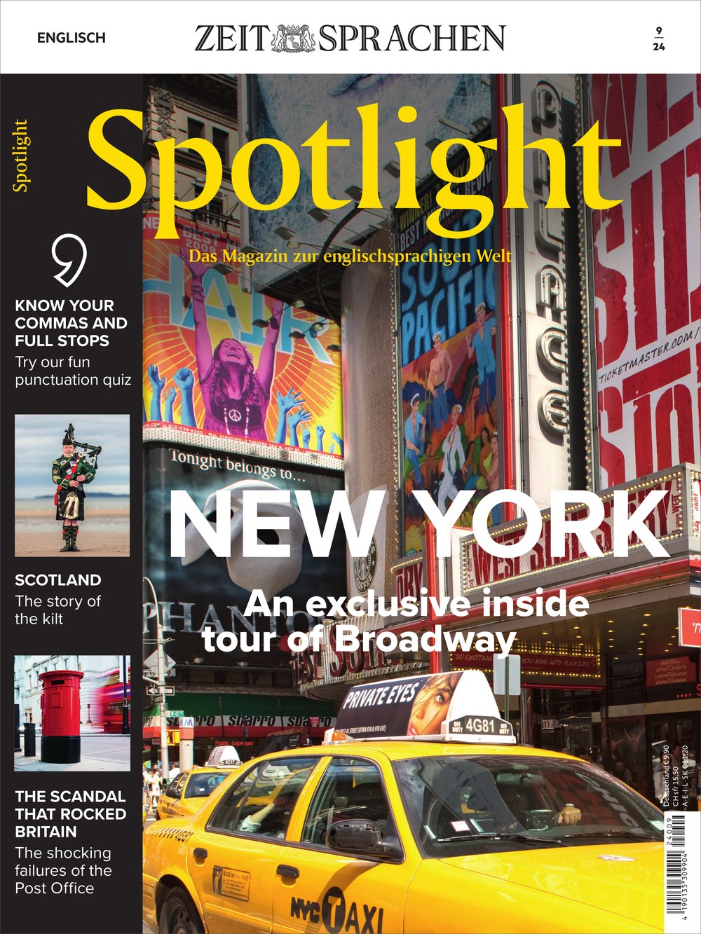 Spotlight Magazin Deutschland 2024-09 New York Broadway Schottland