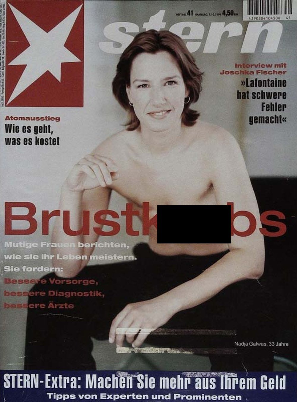 Stern Magazin Deutschland 1999-41 Nadja Galwas Joschka Fischer Oskar Lafontaine