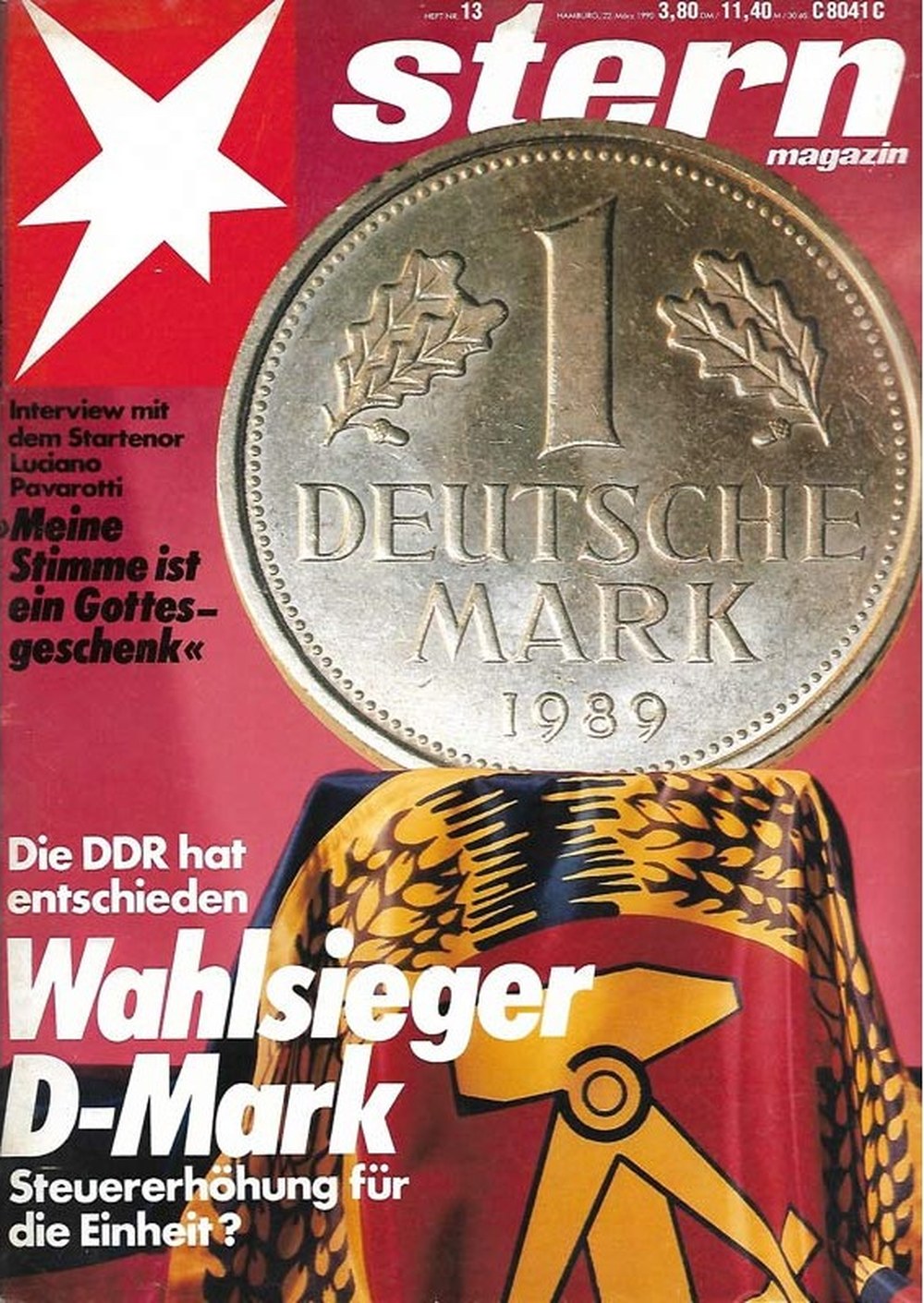 Stern Magazin Deutschland 1990-13 Luciano Pavarotti