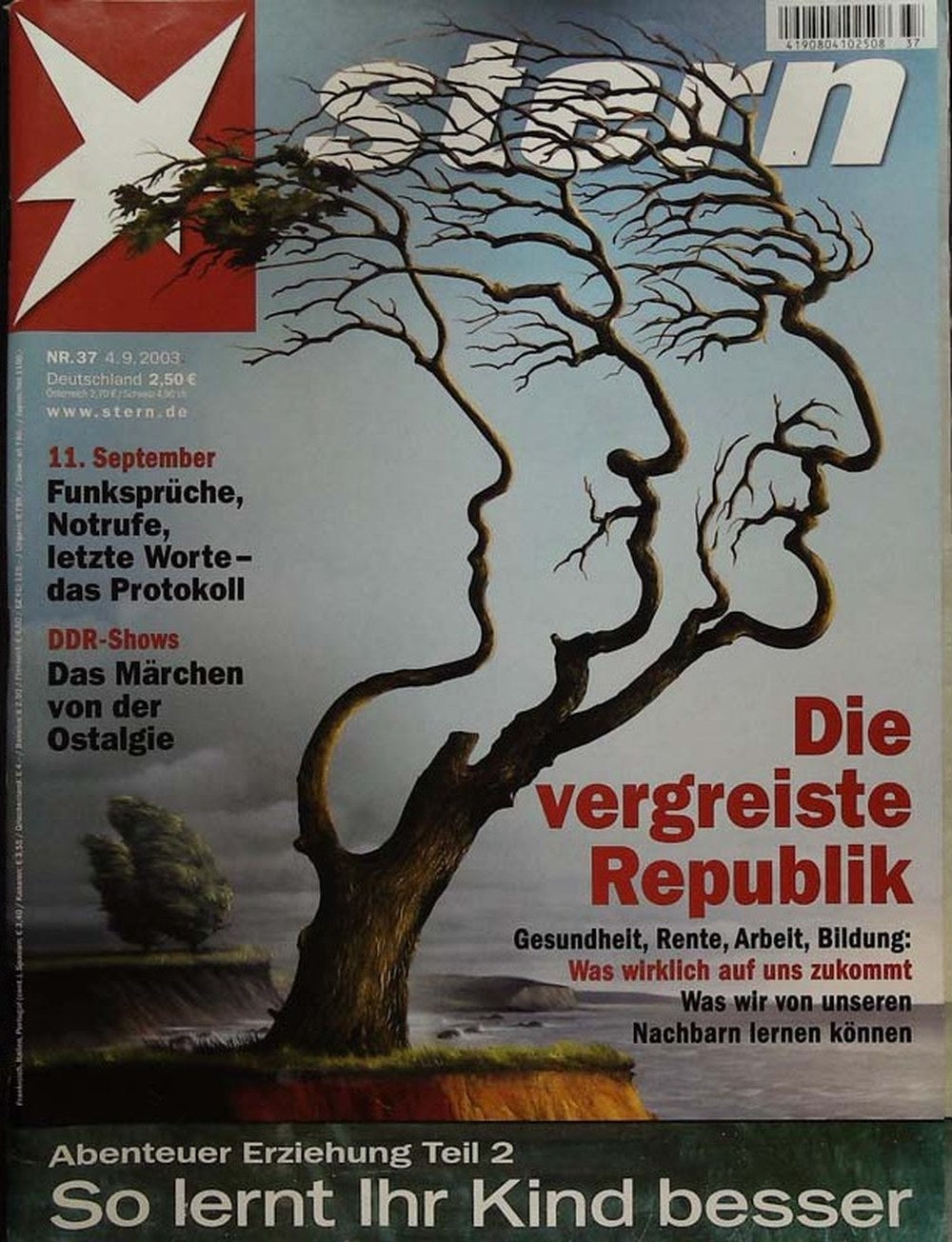 Stern Magazin Deutschland 2003-37 11. September Funksprüche Notrufe
