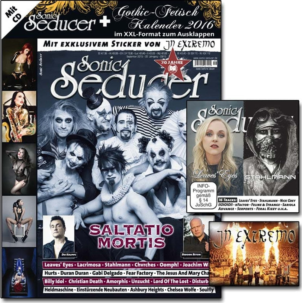 Sonic Seducer Magazin Deutschland 2015-09 Saltatio Mortis In Extremo Leaves' Eyes Stahlmann Die Krupps + CD