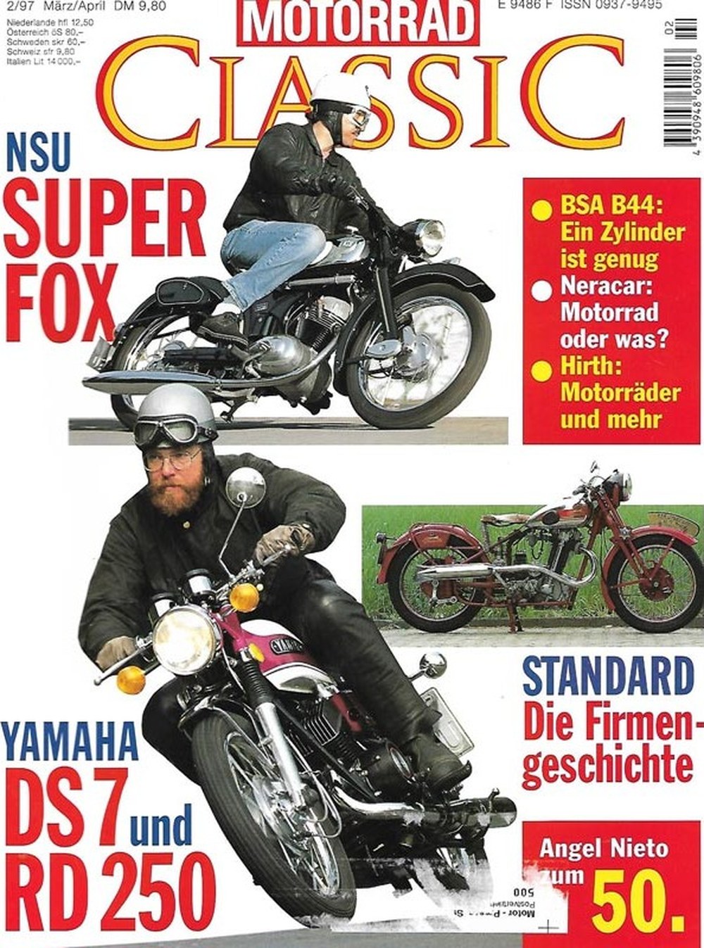 Motorrad Classic Magazin Deutschland 1997-02 Angel Nieto