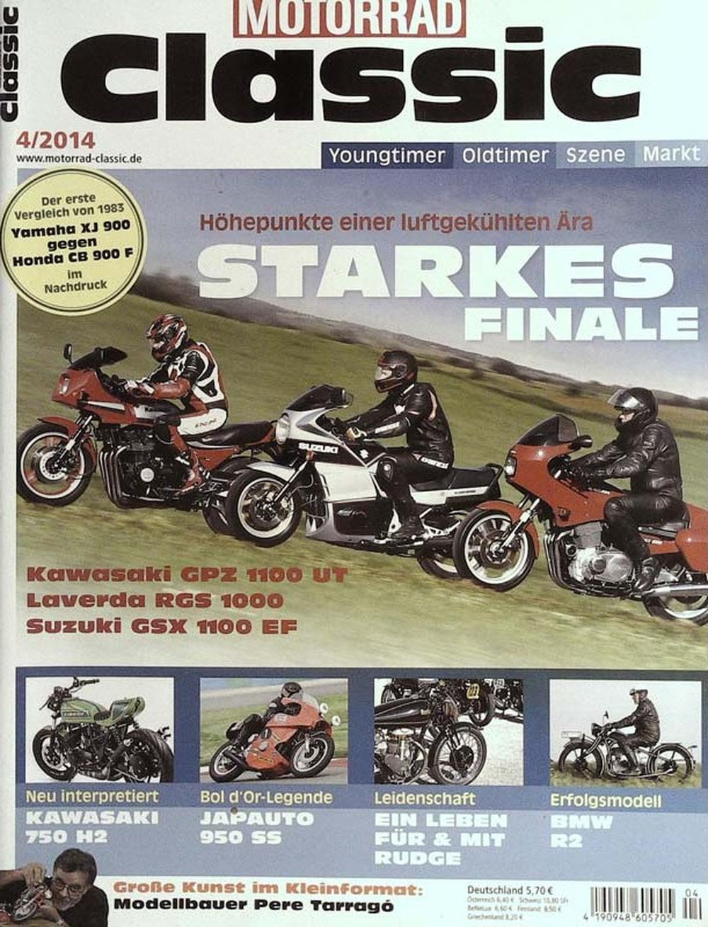 Motorrad Classic Magazin Deutschland 2014-04 Pere Tarragó Kawasaki Suzuki Laverda Japauto