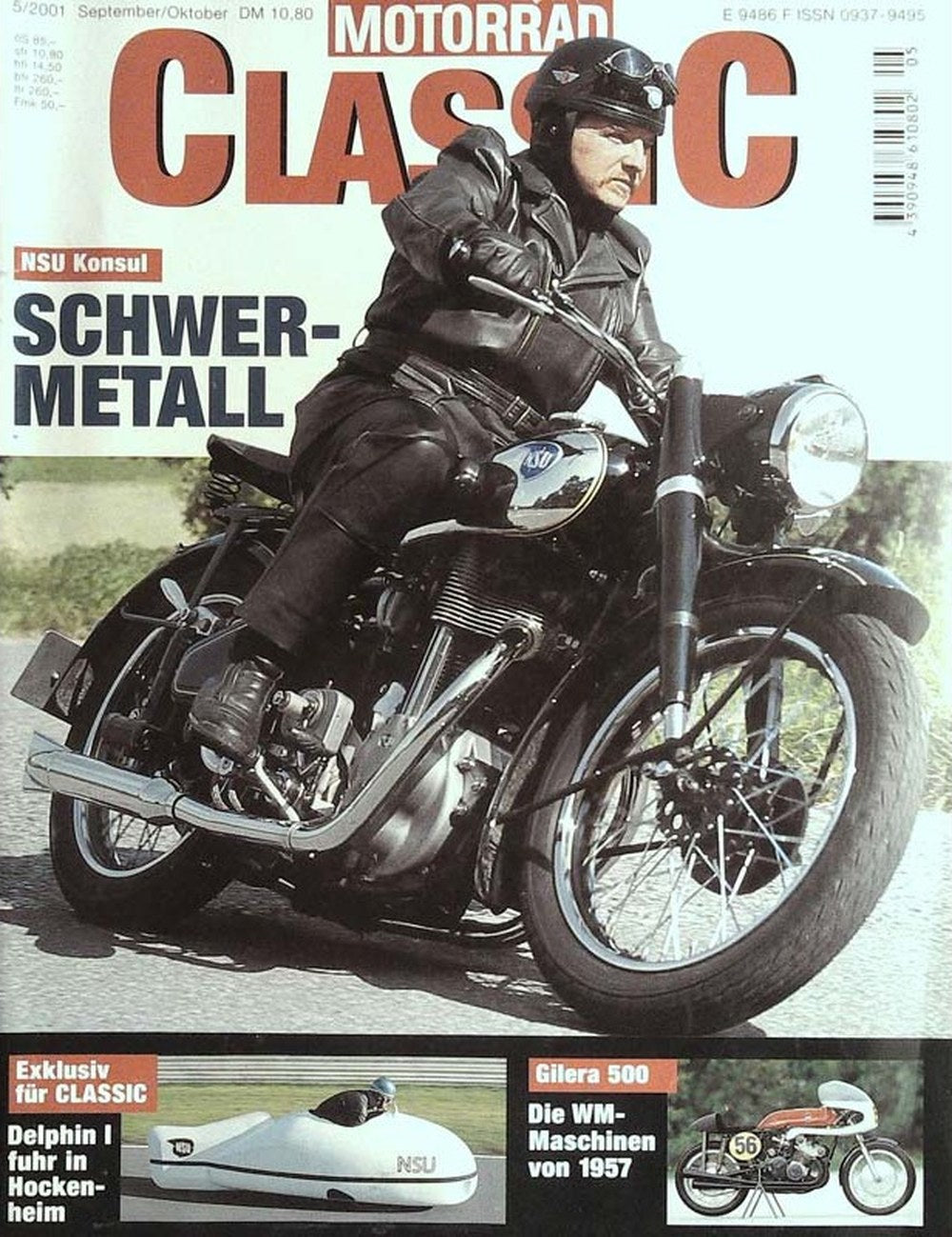 Motorrad Classic Magazin Deutschland 2001-05 NSU Konsul Gilera 500