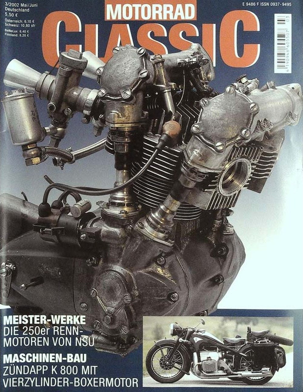 Motorrad Classic Magazin Deutschland 2002-03 NSU