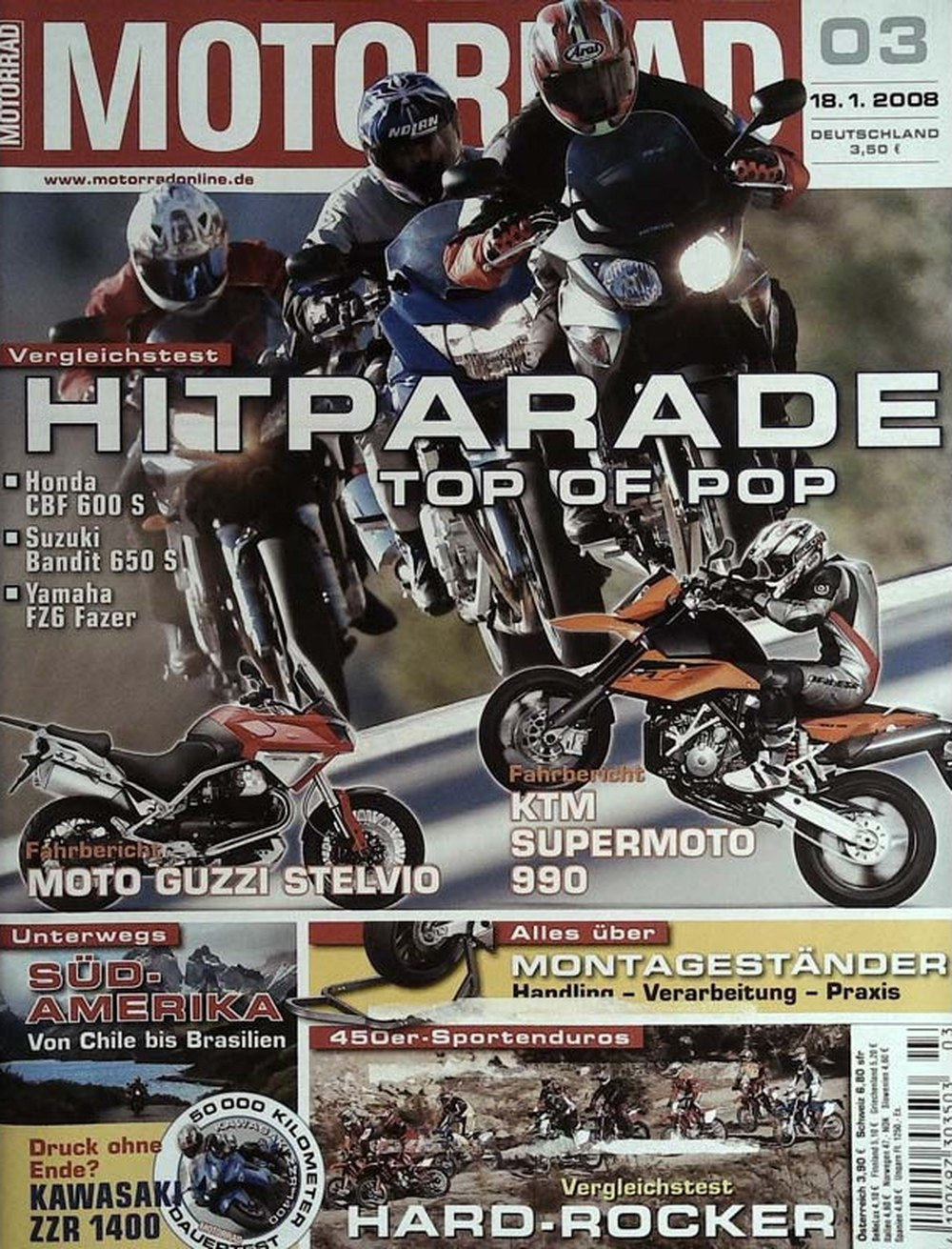 Motorrad Magazine Germany 2008-03 – Sepp Hattinger – Original Print Issue