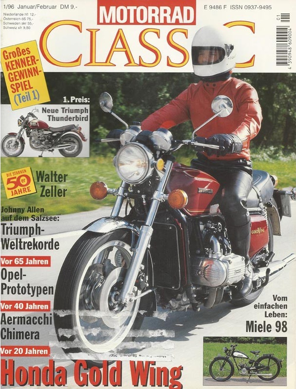 Motorrad Classic Magazin Deutschland 1996-01 Walter Zeller Johnny Allen