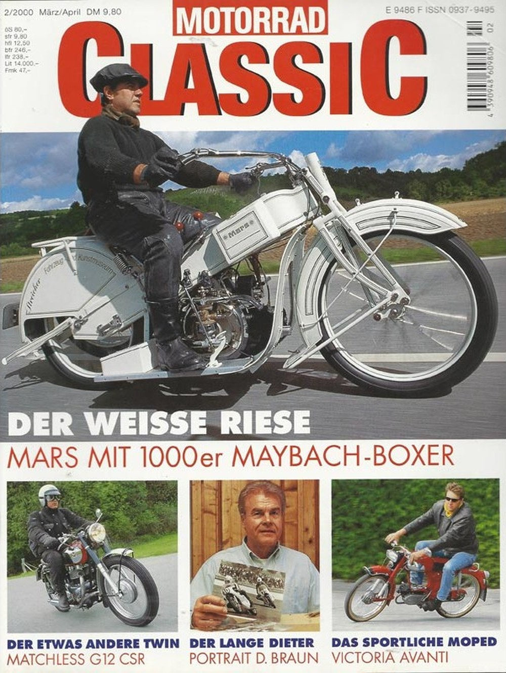 Motorrad Classic Magazin Deutschland 2000-02 Dieter Braun Matchless Victoria Mars