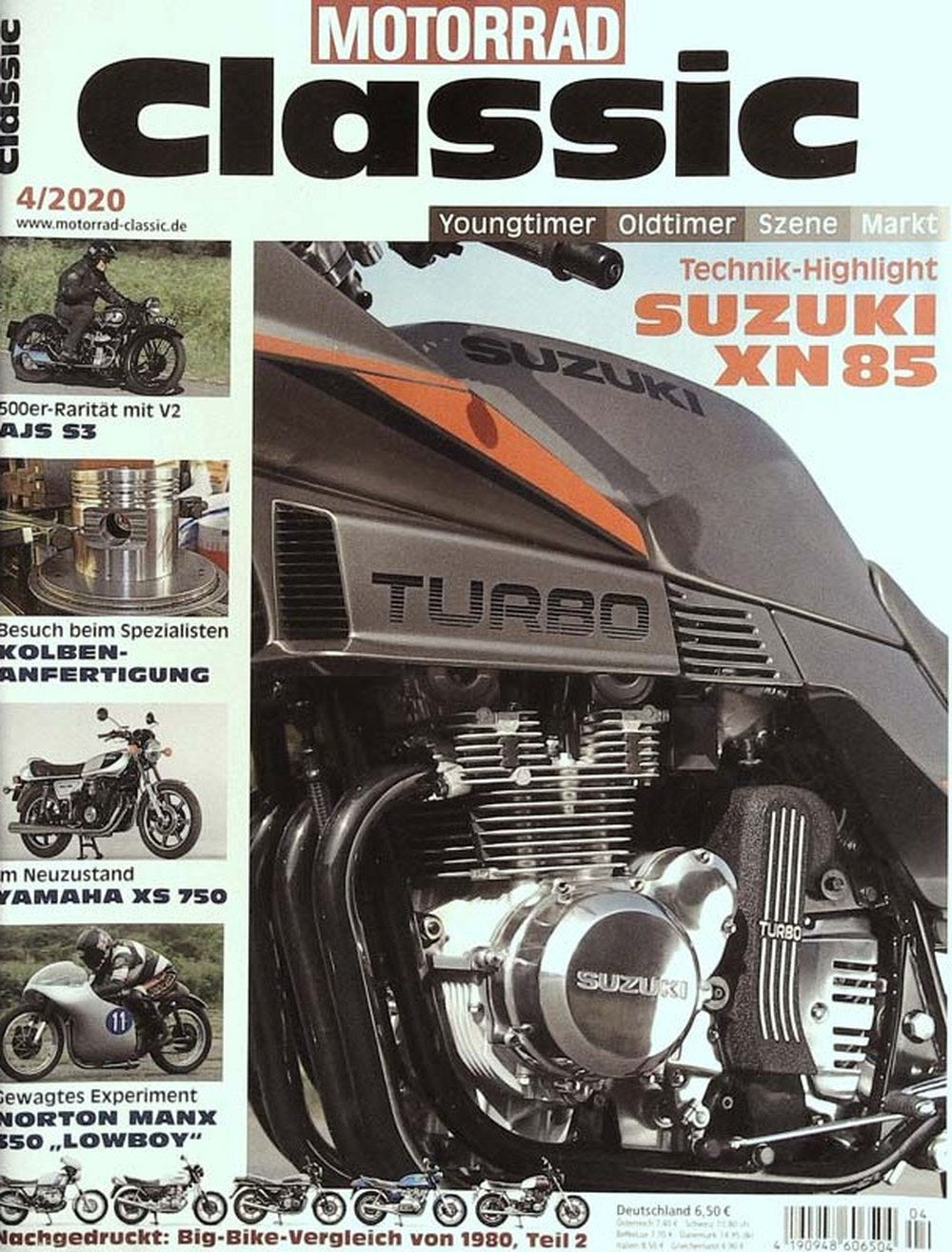 Motorrad Classic Magazin Deutschland 2020-04 Suzuki XN85 Motorrad Klassiker