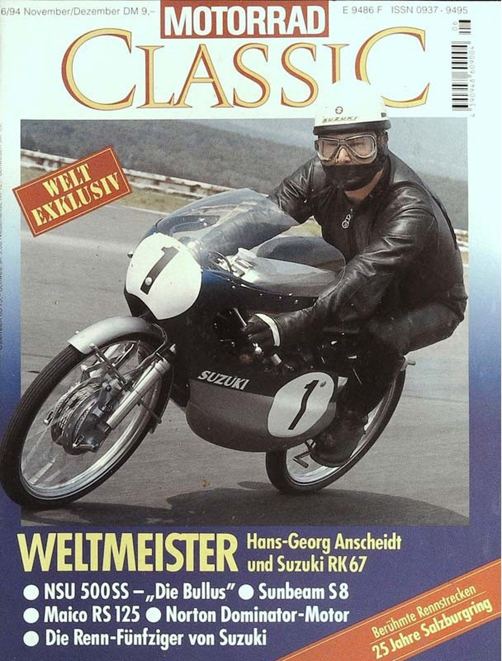 Motorrad Classic Magazin Deutschland 1994-06 Hans-Georg Anscheidt
