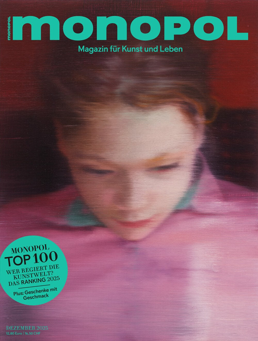 Monopol Magazin Deutschland 2025-12 Zeitgenössische Kunst Kunstwelt-Rankings Monopol Top 100 2025