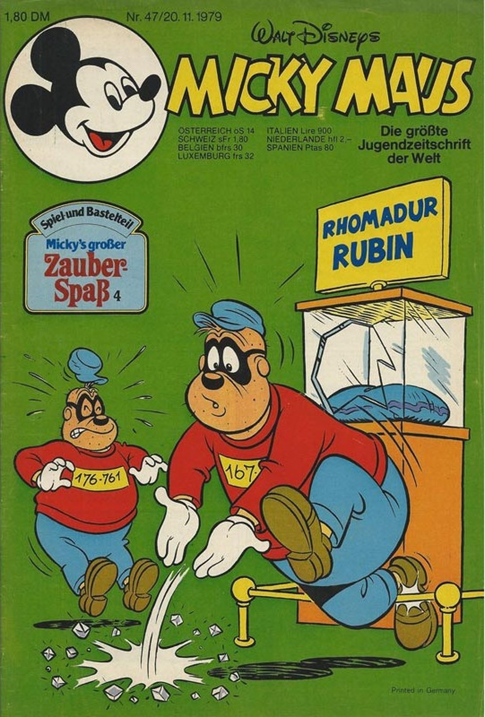 Micky Maus Magazin Deutschland 1979-47 Mickey Mouse Beagle Boys