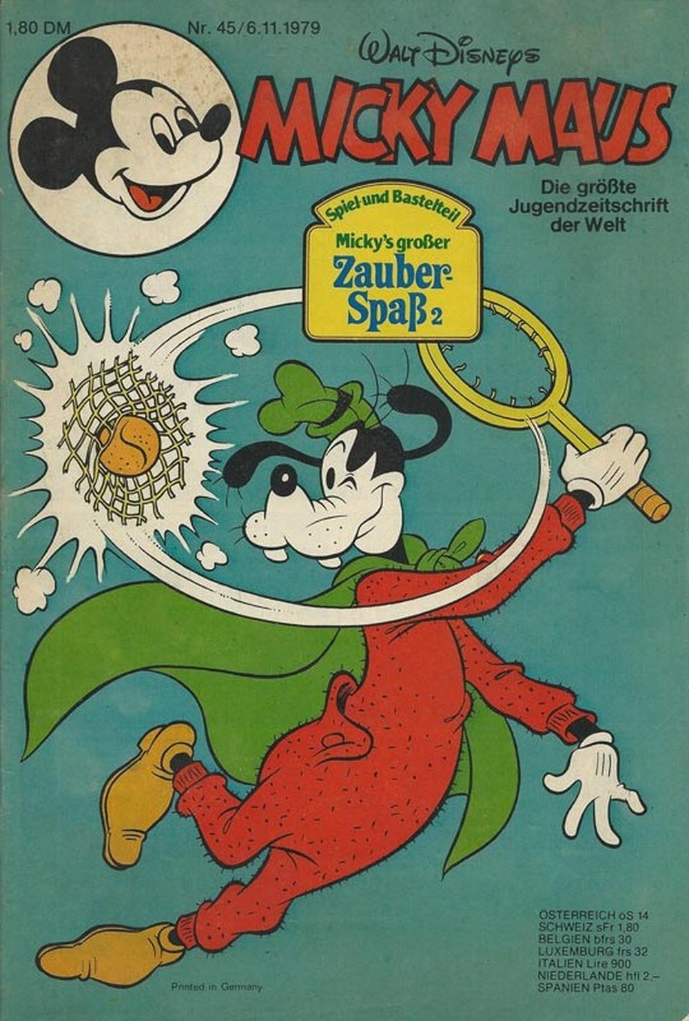 Micky Maus Magazin Deutschland 1979-45 Goofy Mickey Mouse