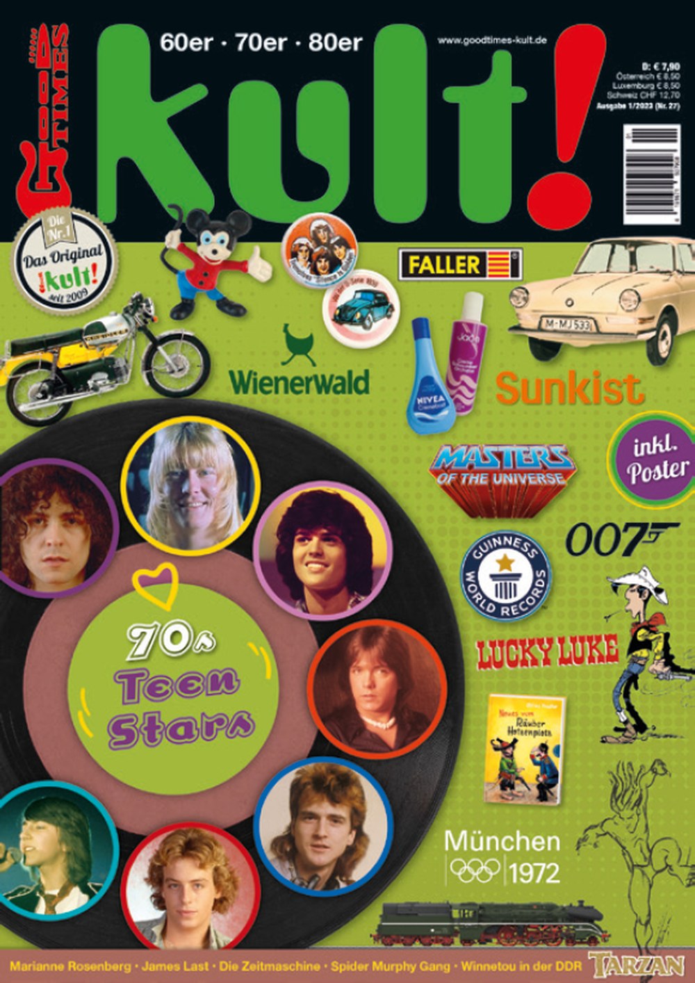 Kult Magazin Deutschland 2023-01 Marianne Rosenberg James Last Lucky Luke Spider Murphy Gang Die Zeitmaschine