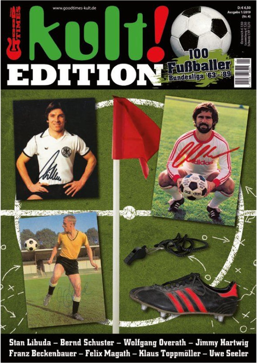 Kult Magazin Deutschland 1963-04 Gerd Müller Wolfgang Overath Uwe Seeler Stan Libuda Bernd Schuster