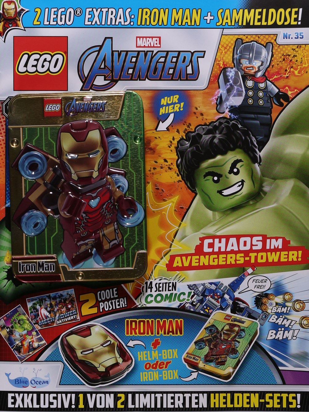 Lego Marvel Avengers Magazin Deutschland 2026-35 Iron Man Hulk Thor Avengers
