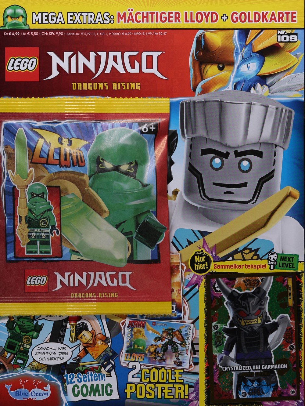 Lego Ninjago Magazin Deutschland 2023-109 Lloyd Crystalized Oni Garmadon