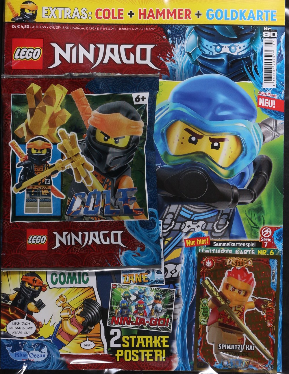 Lego Ninjago Magazin Deutschland 2022-90 Cole Zane Spinjitzu Kai