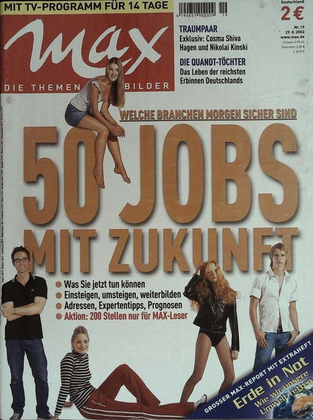 Max Magazin Deutschland 2002-19 Cosma Shiva Hagen Nikolai Kinski