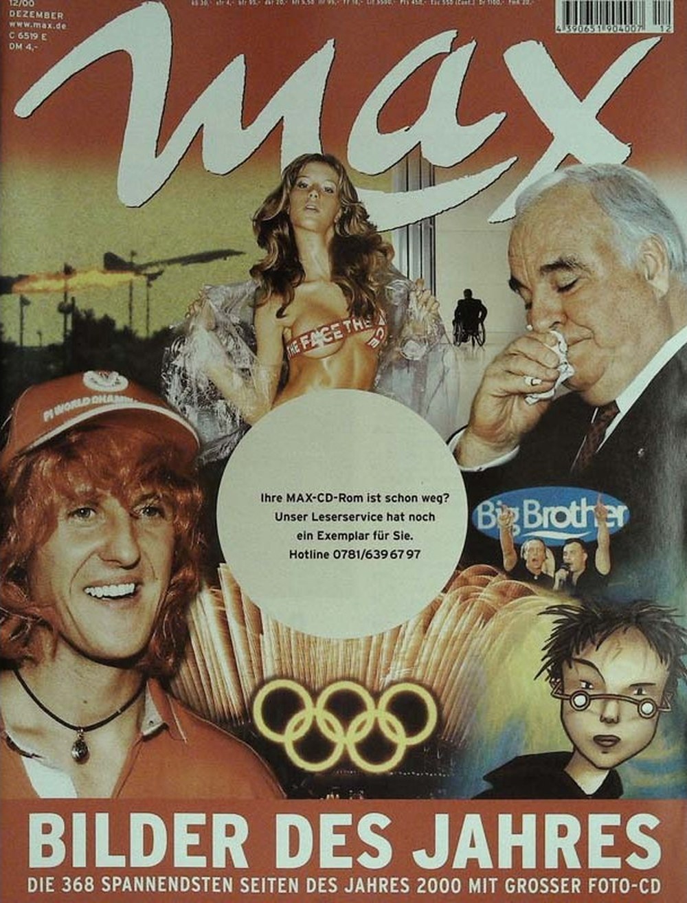 Max Magazin Deutschland 2000-12 Michael Schumacher Helmut Kohl Harry Potter Big Brother