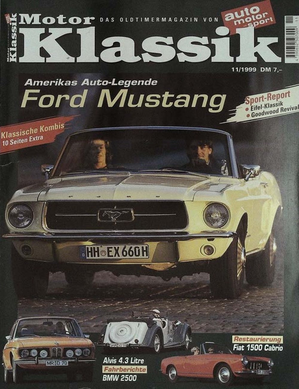 Motor Klassik Magazin Deutschland 1999-11 Ford Mustang Oldtimer Klassische Kombis