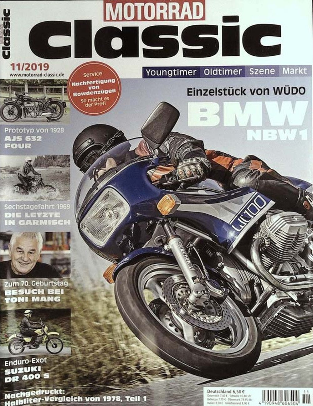 Motorrad Classic Magazin Deutschland 2019-11 Toni Mang