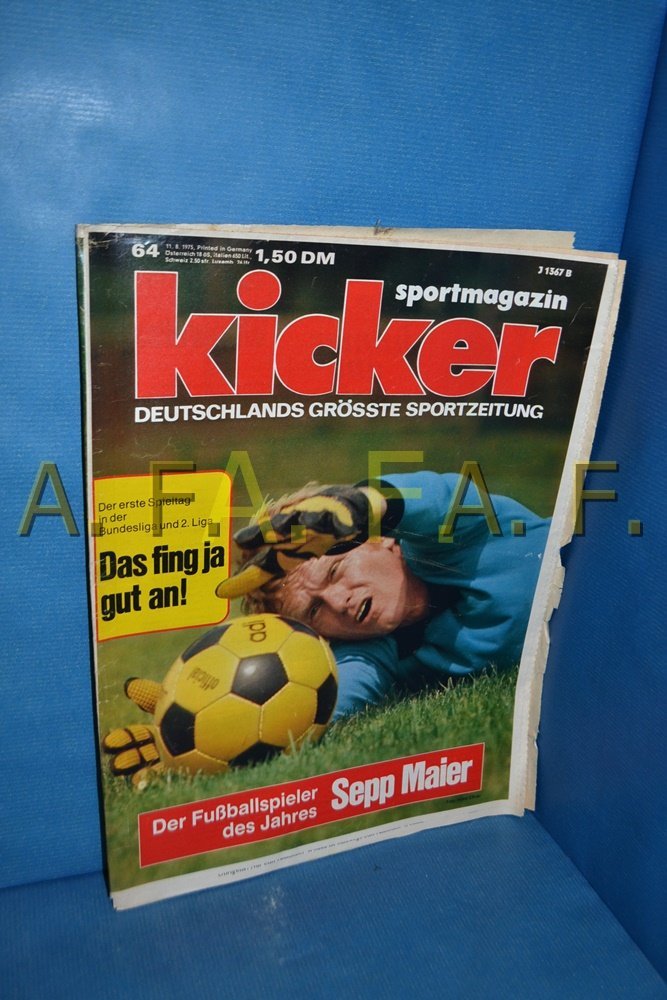 Kicker Magazin Deutschland 1975-64 Sepp Maier