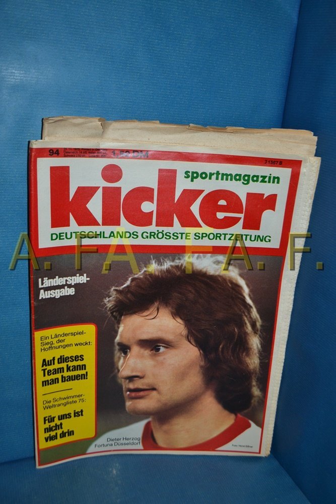 Kicker Magasin Tyskland 1975-94 Dieter Herzog Originaludgave