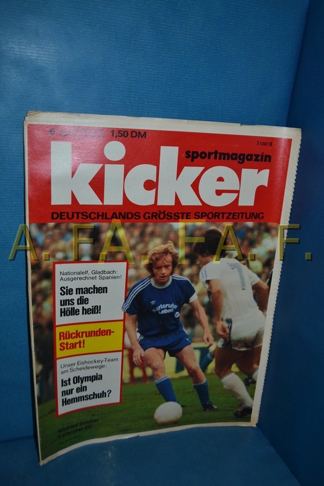 Kicker Magazin Deutschland 1976-06 Winfried Schäfer Karlsruher SC