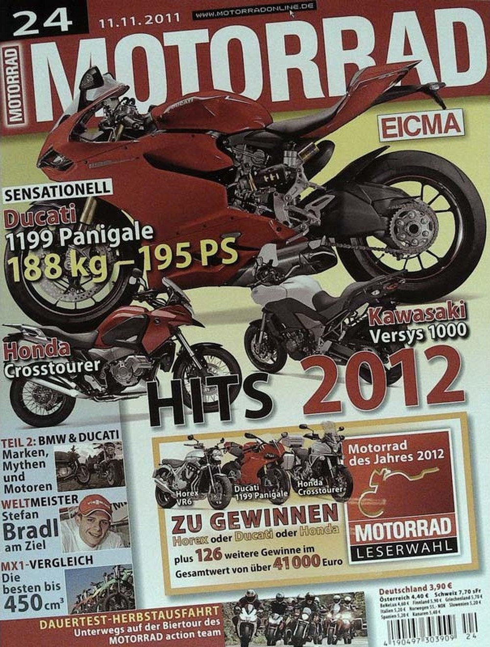 Motorrad Magazin Deutschland 2011-24 Stefan Bradl BMW Ducati Honda Kawasaki