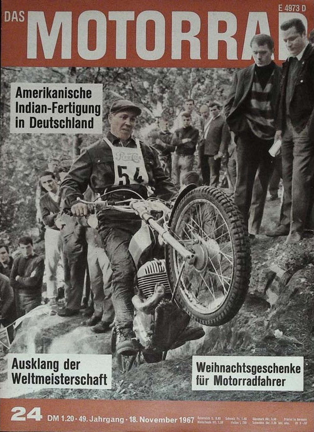 Motorrad Magazin Deutschland 1967-24 Motorrad-Trial Indian-Motorrad Amerikanische Indian-Fertigung In Deutschland