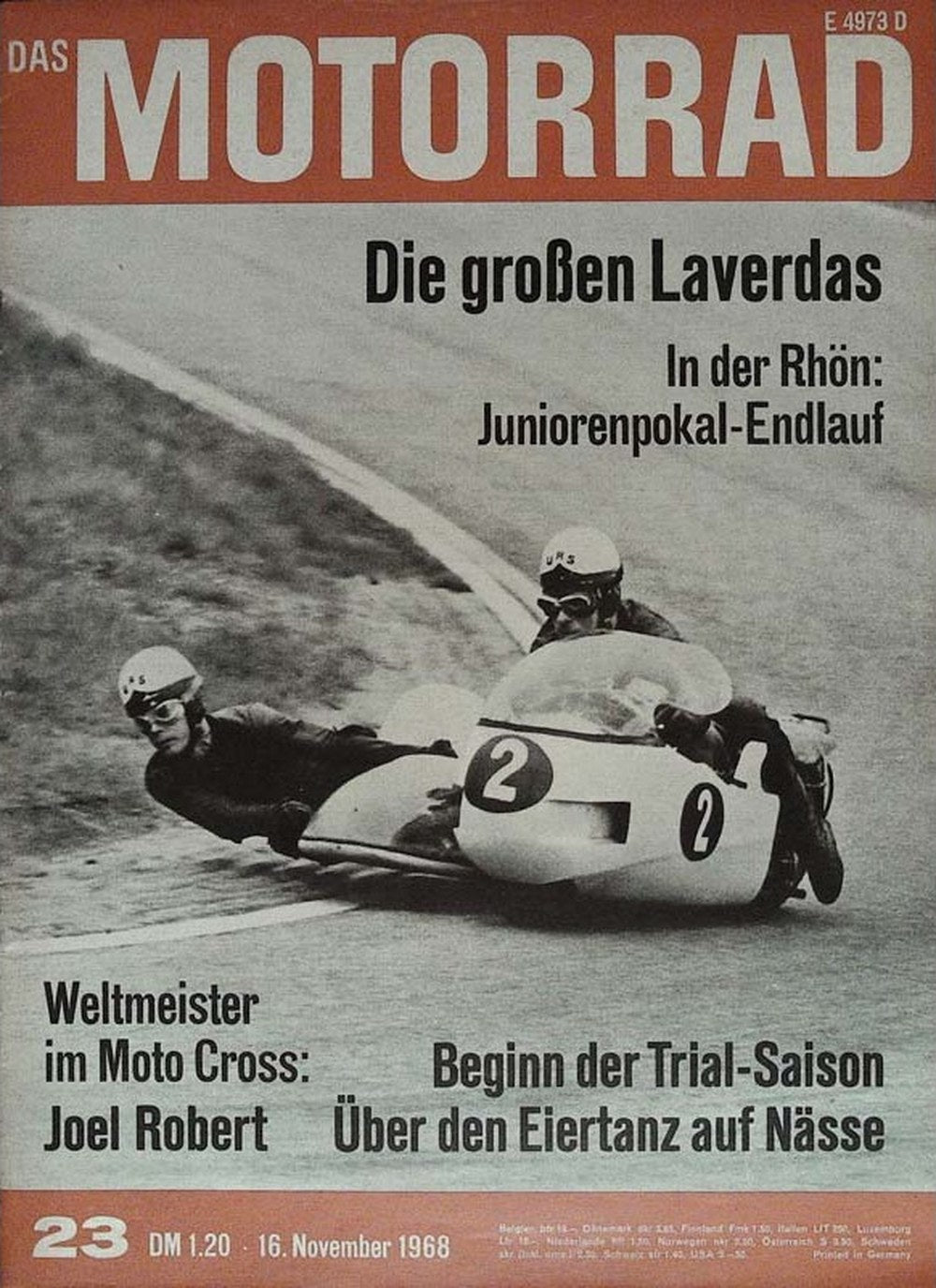 Motorrad Magazin Deutschland 1968-23 Joel Robert