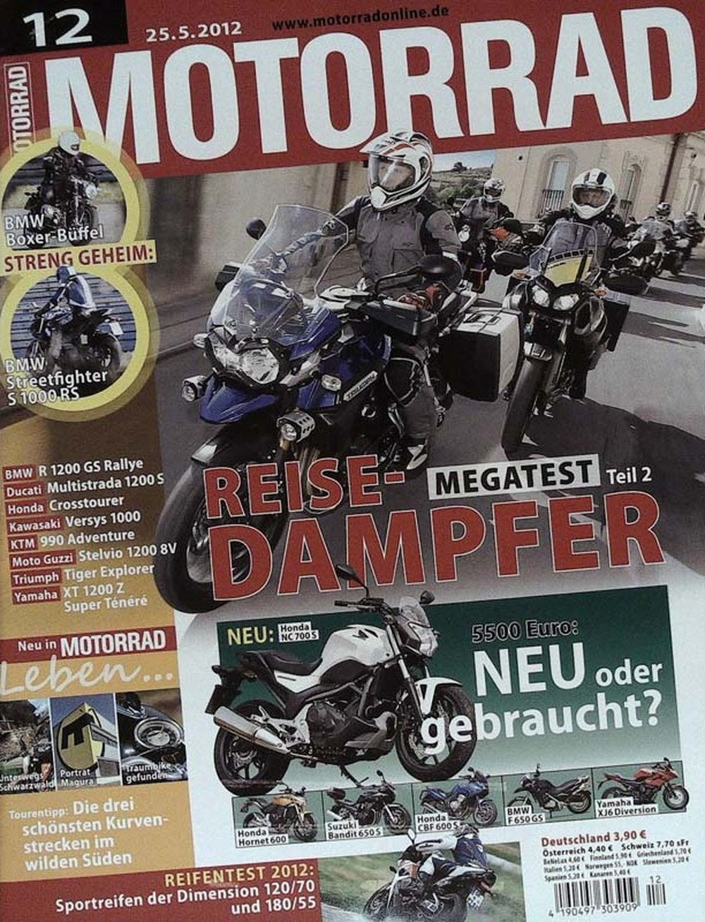 Motorrad Magazin Deutschland 2012-12 Motorrad Reise-Enduro BMW R 1200 GS Rallye