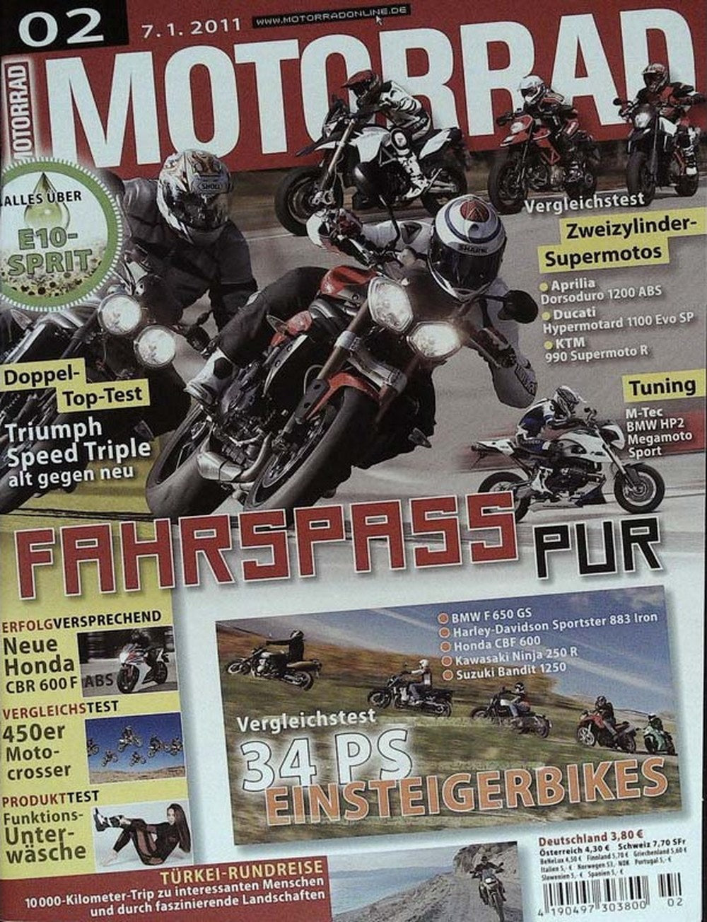 Motorrad Tijdschrift Duitsland 2011-02 Originele uitgave