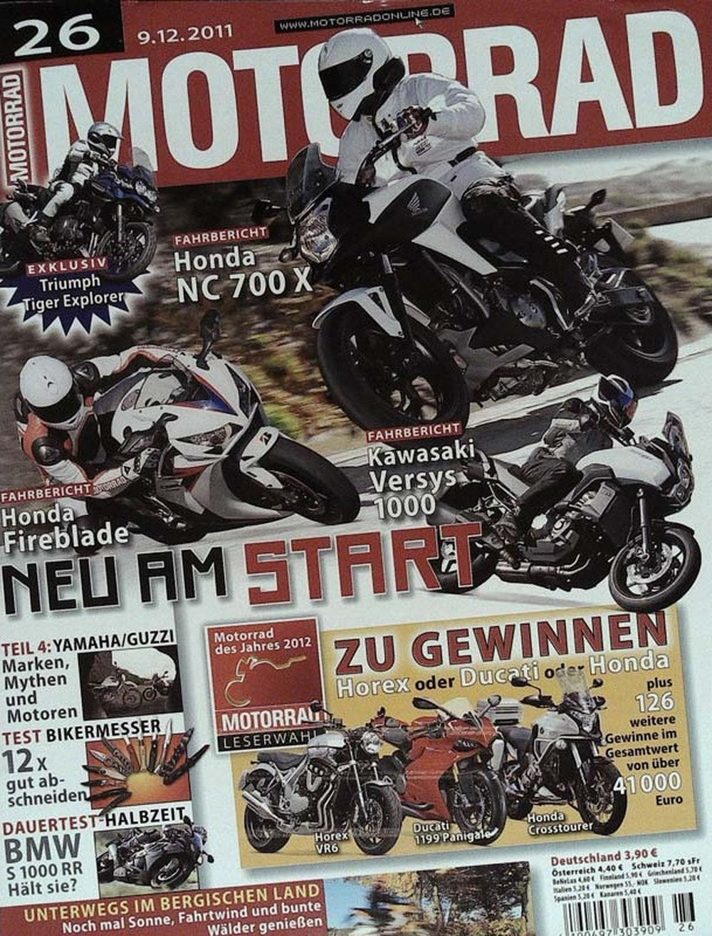Motorrad Magazin Deutschland 2011-26 Yamaha Guzzi