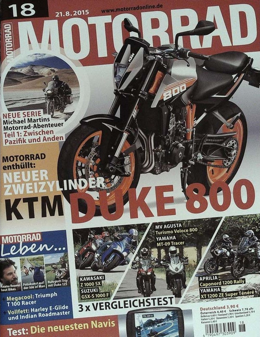 Motorrad Magazin Deutschland 2015-18 Michael Martin KTM MV Agusta Yamaha Kawasaki
