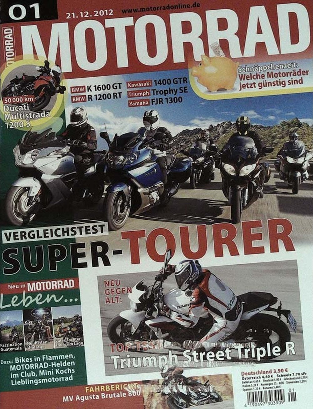 Motorrad Magasin Tyskland 2012-01 Originaludgave