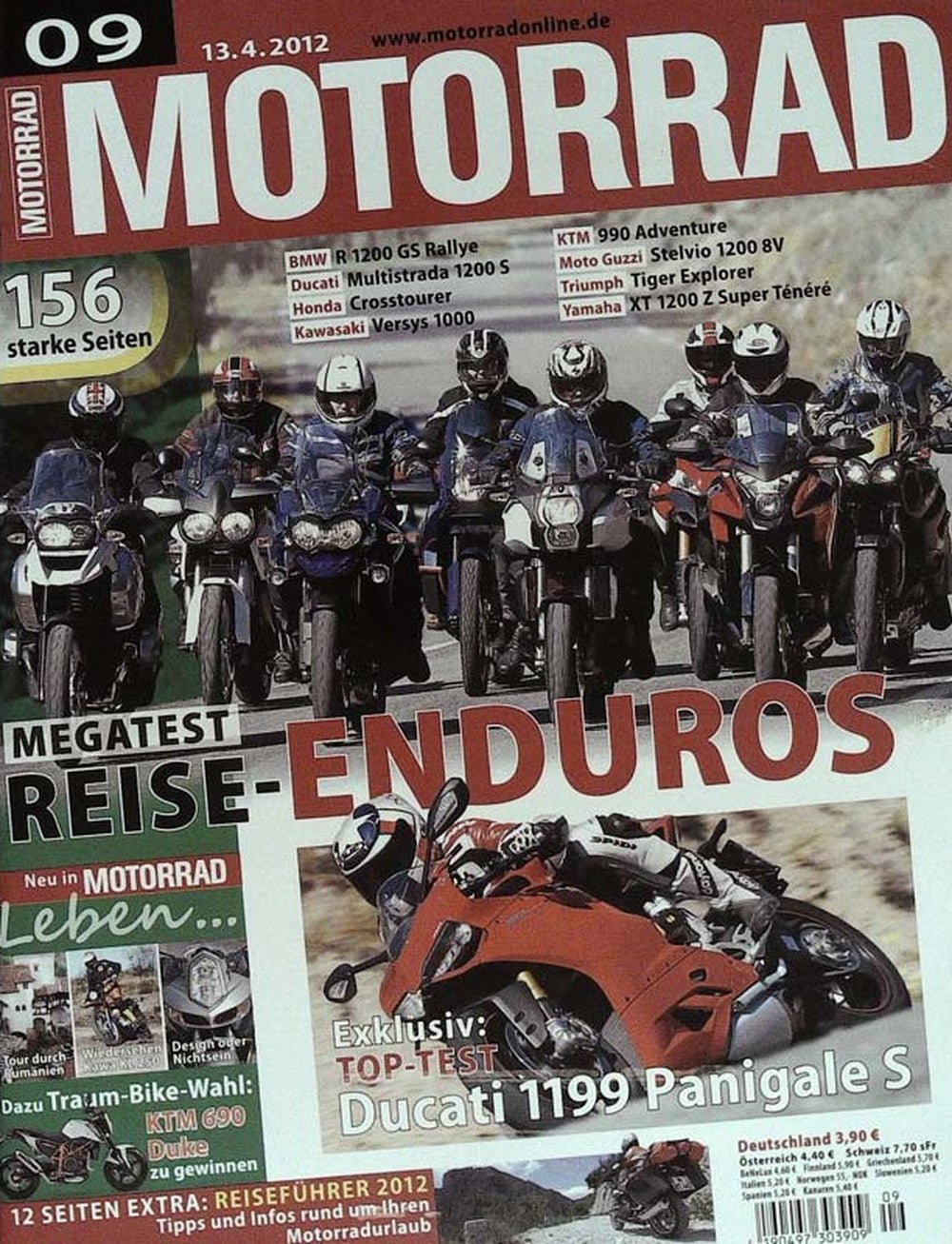 Motorrad Magazin Deutschland 2012-09 Reise-Enduros Megatest BMW R 1200 GS Rallye