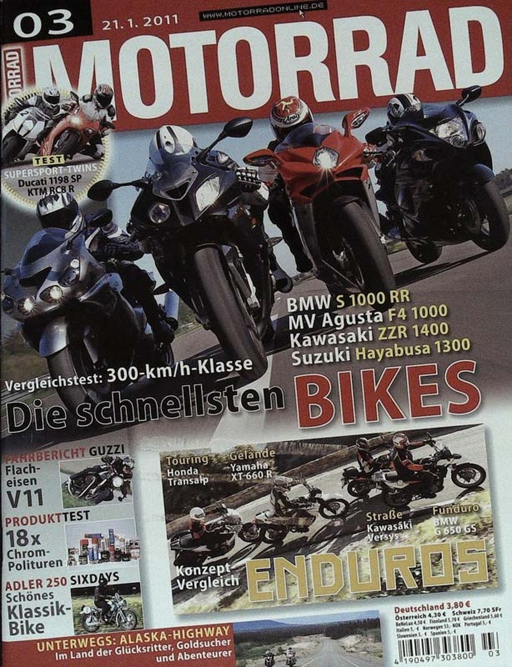 Motorrad Magazine Allemagne 2011-03 Édition originale