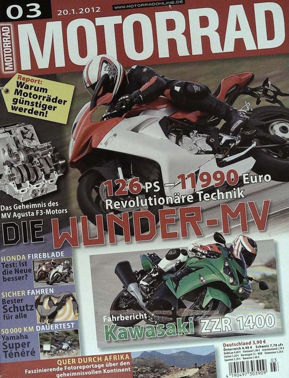 Motorrad Magasin Tyskland 2012-03 Originaludgave