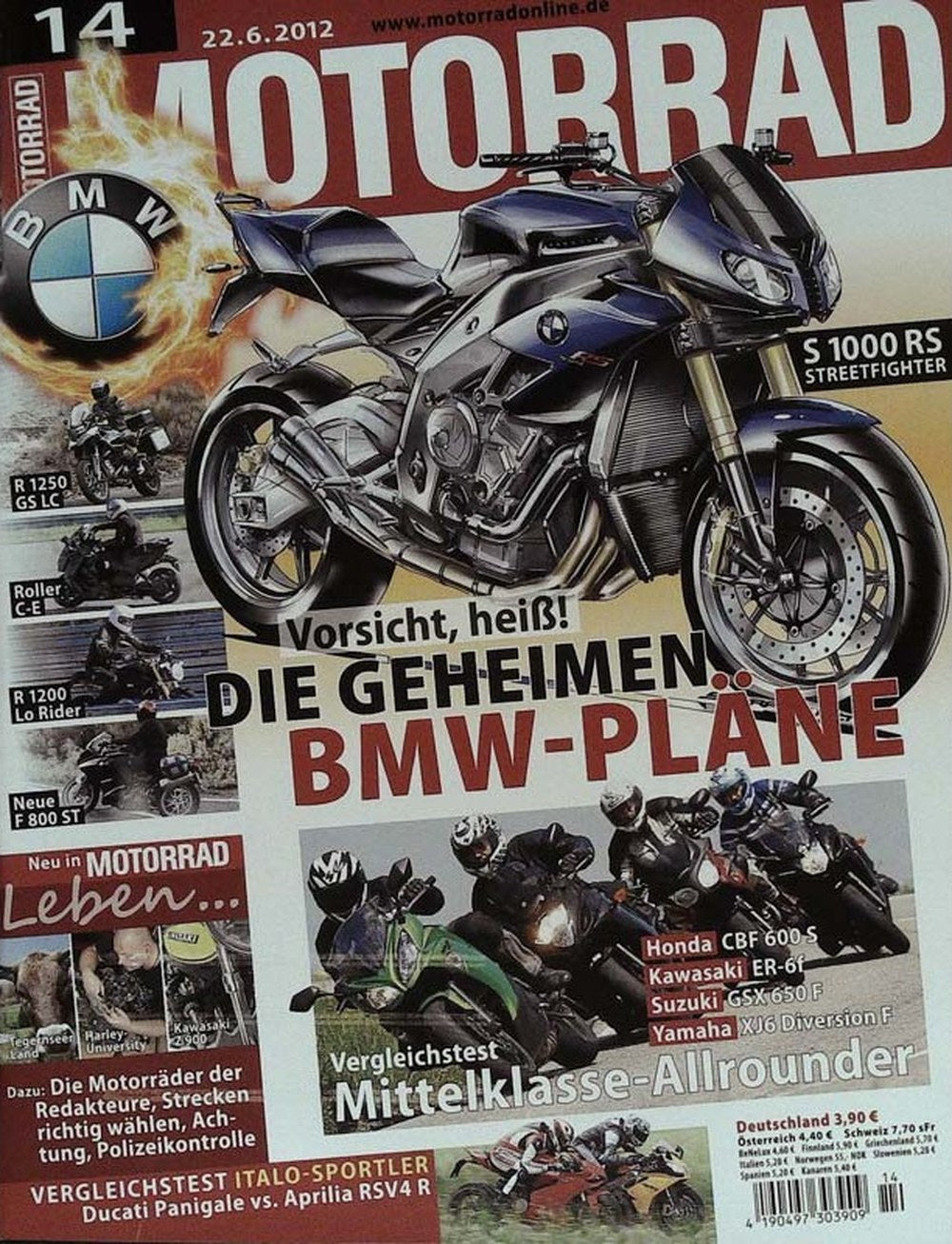 Motorrad Magazin Deutschland 2012-14 Motorrad BMW S 1000 RS Streetfighter