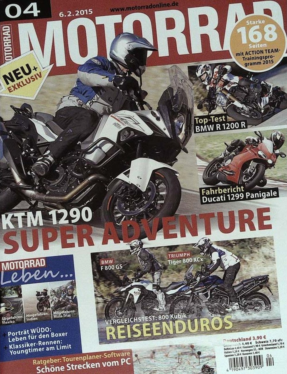Motorrad Tijdschrift Duitsland 2015-04 Originele uitgave