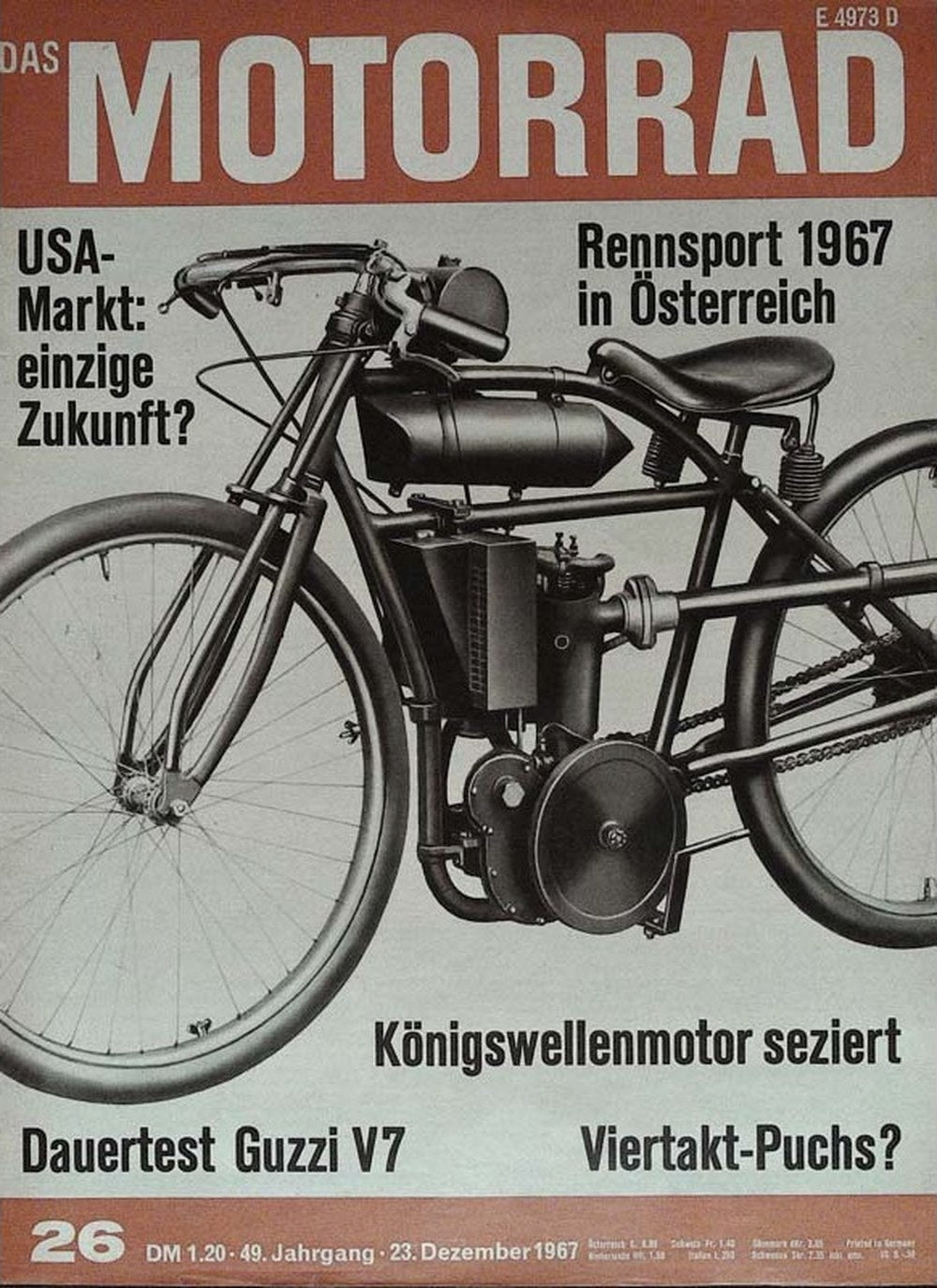 Motorrad Magazin Deutschland 1967-26 Moto Guzzi