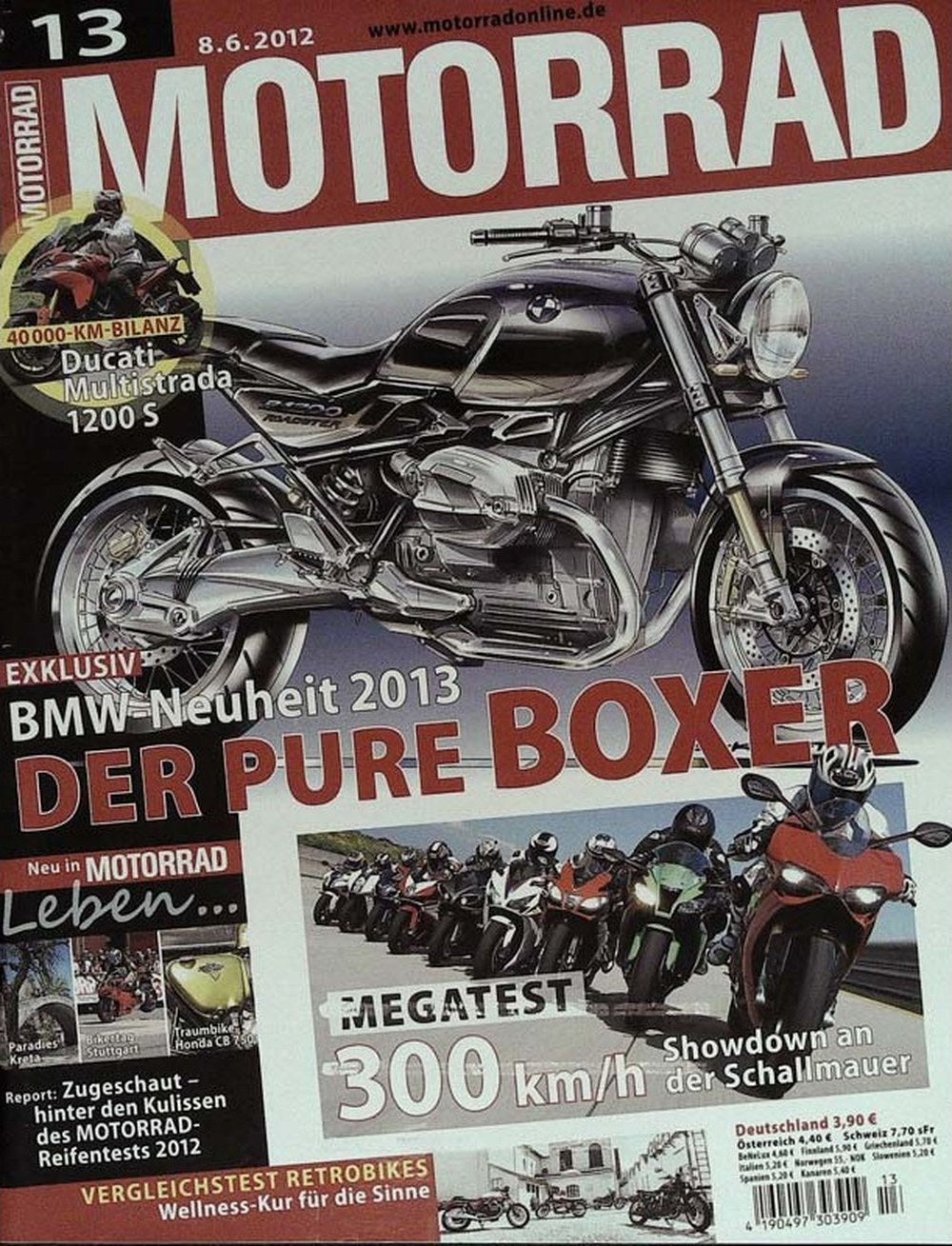 Motorrad Magazin Deutschland 2012-13 Motorrad Ducati Multistrada 1200 S BMW Neuheit 2013