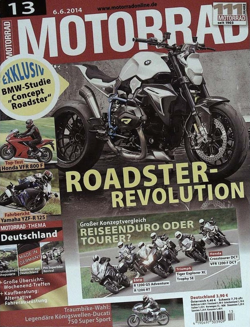 Motorrad Magazin Deutschland 2014-13 Motorrad Roadster BMW Concept Roadster
