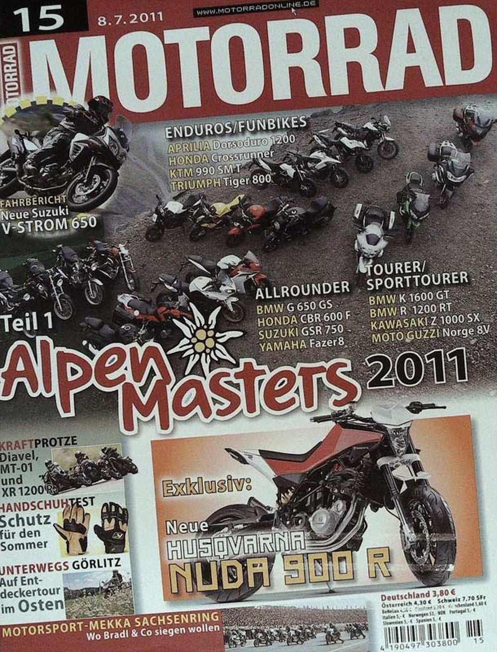 Motorrad Tijdschrift Duitsland 2011-15