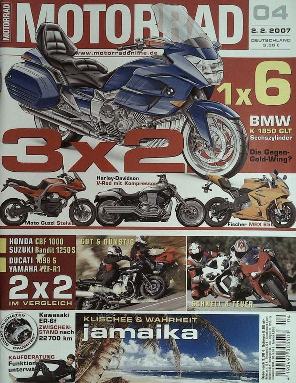 Motorrad Tijdschrift Duitsland 2007-04 Originele uitgave