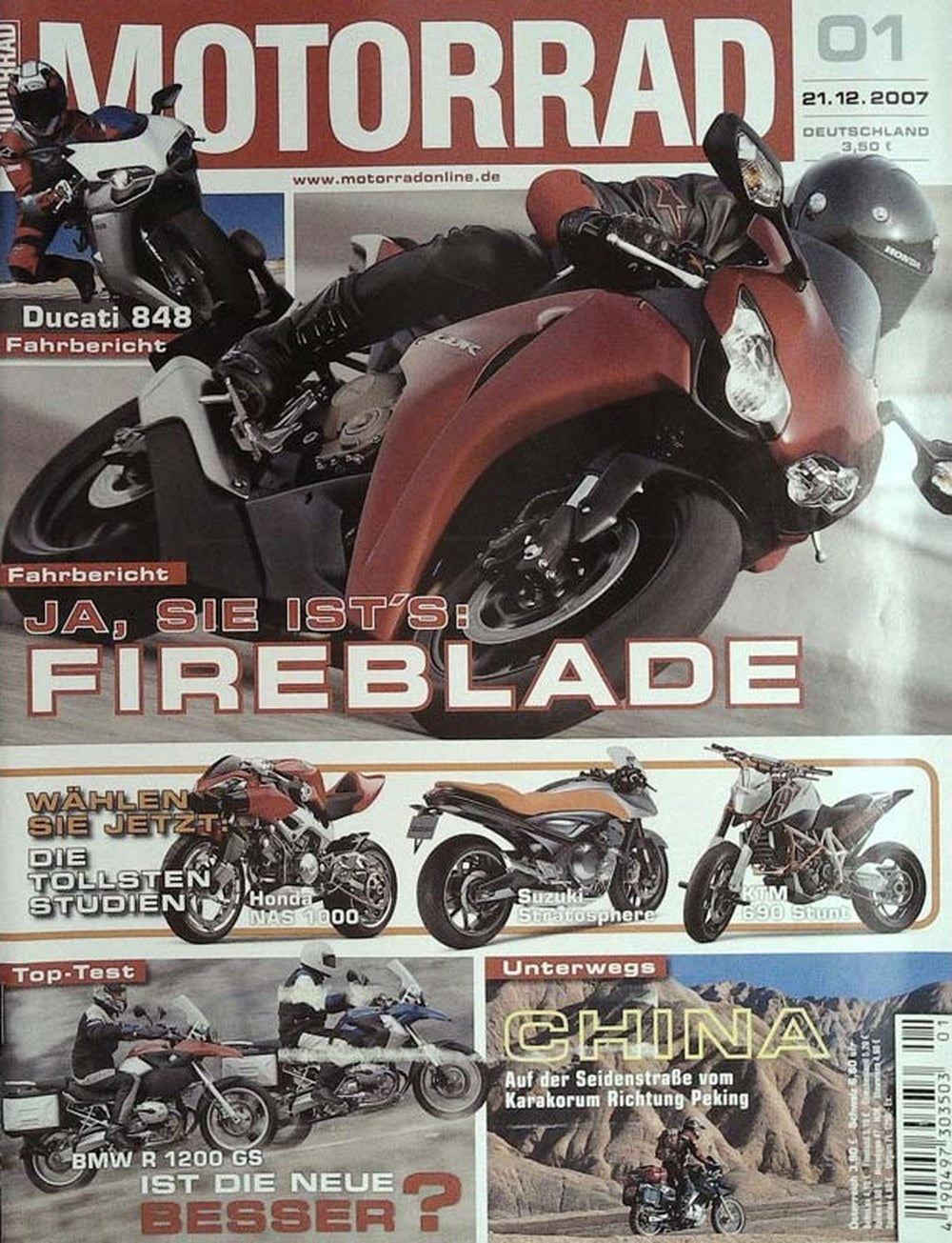 Motorrad Revista Alemanha 2007-01 Edição original