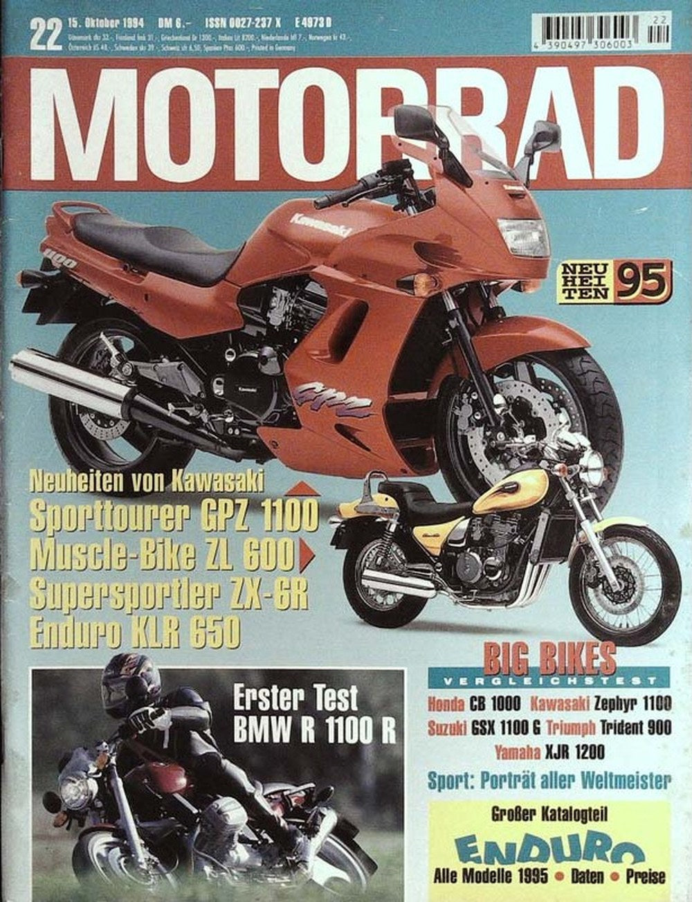 Motorrad Magazin Deutschland 1994-22 Kawasaki BMW Honda Suzuki Triumph